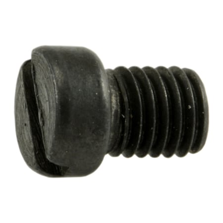 Midwest Fastener #6-48 x 3/16 in Slotted Fillister Machine Screw, Black Oxide Steel, 15 PK 32911